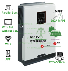 5KW Off Grid inverter with 100A MPPT charger 500Vdc